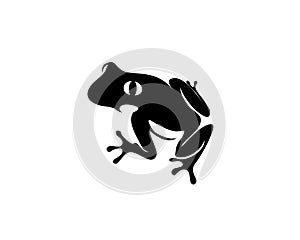 Black frog art logo design inspiration
