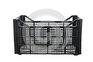 Black fruits and vegetable plastic crates