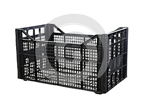 Black fruits and vegetable plastic crates