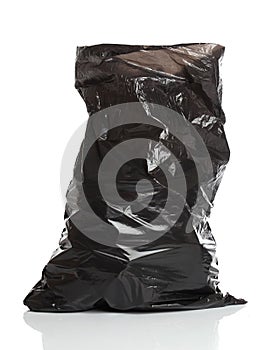 Black garbage bag