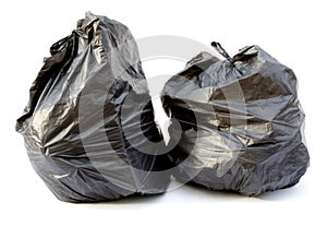 Black garbage bag