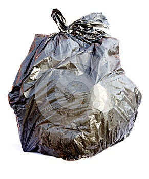 Black garbage bag