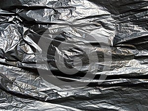 Black garbage bag texture