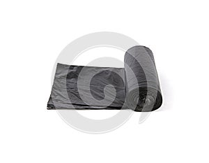 Black garbage bags package