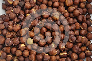Black garbanzo beans or chickpeas cooked