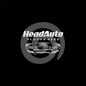 Car Headlight Restoration Icon Vector Logo Design
