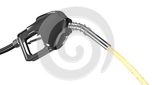 Black Gas Nozzle Dispensing Fuel 3d Animation