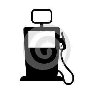 Black gas pump icon image