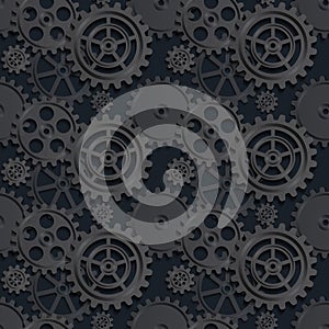 Black gears seamless 03