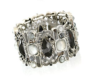 Black gemstone bracelet