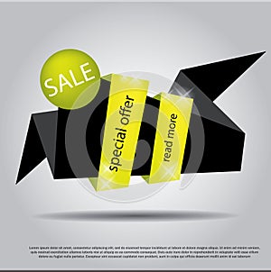 Black geometric background. Business backdrop good for sale, special offer, discount flyer, poster design. eps 10 vector