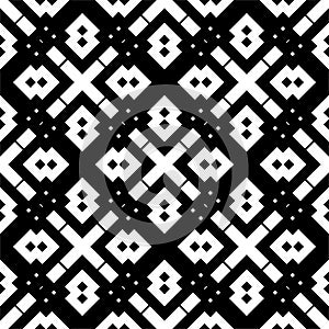 Black GEOMETRIC seamless pattern in white background