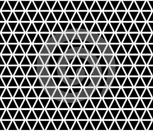 Black geometric shape seamless pattern on white background vector.