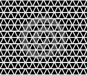 Black geometric shape seamless pattern on white background vector.