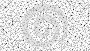 Black geometric triangle pattern on white background abstract vector