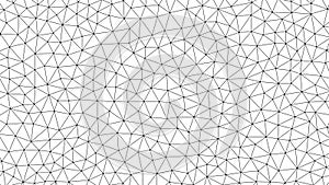 Black geometric triangular mesh pattern on white background abstract 4