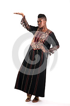 Black girl with outstretched hand
