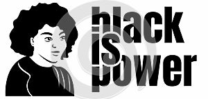 black girls community design vector