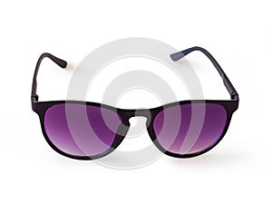 Black glasses frame.clipping path