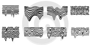 Black glitch texture