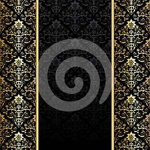 Black and gold background