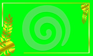 Black and gold illustration design with tropical objects