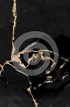 Black and gold marble texture design for cover book or brochure and wallpaper background or realistic business.