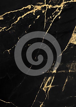 Black and gold marble texture design for cover book or brochure and wallpaper background or realistic business.