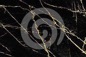 Black gold marble texture pattern background for cover book or brochure, poster and wallpaper background or realistic business