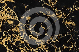 Black gold marble texture pattern background for cover book or brochure, poster and wallpaper background or realistic business