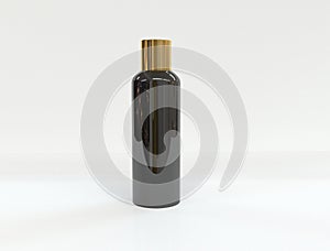 Black and gold steel water bottle design