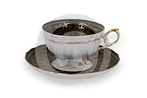 Black and Gold Teacup