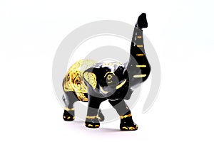 Black and golden elephant from Cambodia