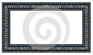 Black and golden rectangle vintage frame