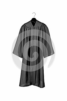 Black graduation gown photo