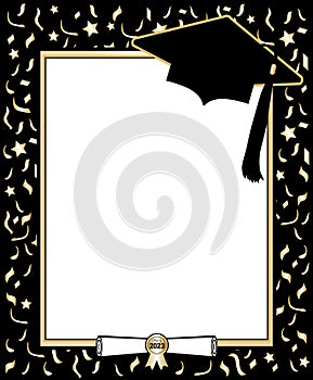 Black Graduation Poster Template Invitation Announcement