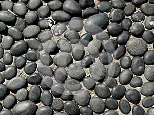 Black and Gray Flat Stones