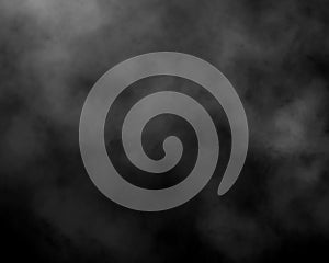 Black and gray fog and smoke and mist effect on black background and Isolated white fog on the black background