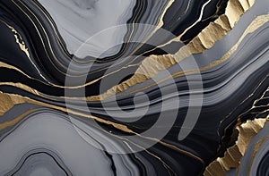 Black and gray gold background with nuggets