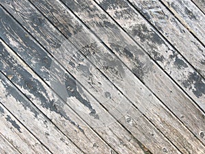 Black gray scratched old rustic wooden background. Wood texture. Close up of wall made of diagonal wood planks vintage