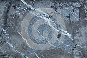 Black grey blue marble, natural stone pattern with cracks, grunge cement wall texture background