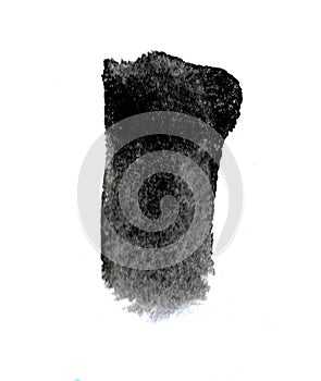 Black grey watercolor spot for design background element for template, banner, web. Wet brush paint aquarelle