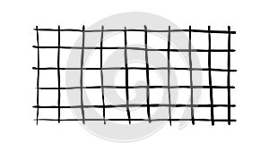 Black Grid Netting Texture Pattern, vector design Generative AI