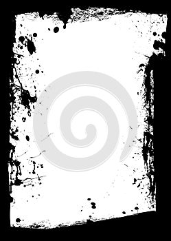 Black grunge border splat