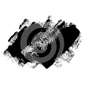 Black grunge brushstrokes. Vector desing element