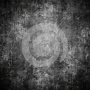 Black Grunge Texture Background with Scratched and Dirty Design