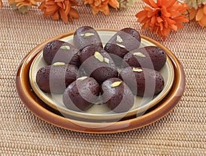 Black Gulab Jamun, Soft and Juicy Milk Solid Balls