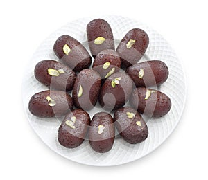 Black Gulab Jamun, Soft and Juicy Milk Solid Balls