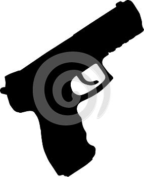 Black gun shaped pistol p30 black