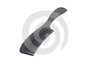 Black hair comb isolated